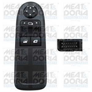 MD26564 Car window regulator switch front L fits: CITROEN C3 II 1.0 1.6D 