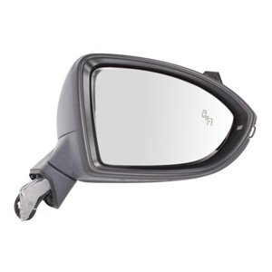 BLIC 5402-01-2002609P - Side mirror L (electric, aspherical, with heating, chrome, under-coated) fits: VW GOLF SPORTSVAN 02.14-