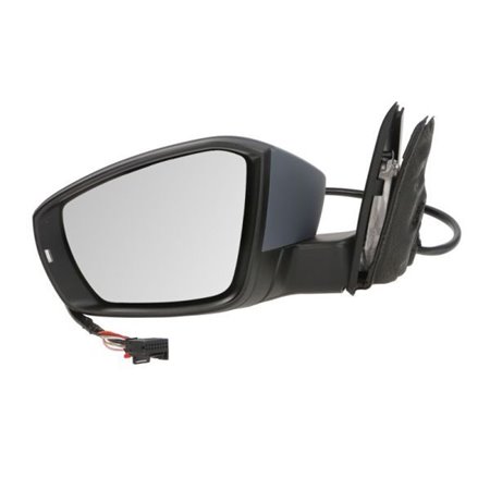 BLIC 5402-43-2002355P - Side mirror L (electric, embossed, with heating, chrome, under-coated, electrically folding, with lighti