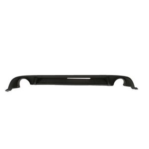 BLIC 5511-00-9550973P - Bumper valance rear Bottom (GTI, dark grey, with a cut-out for exhaust pipe: on the left; on the right) 
