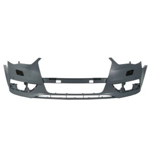 BLIC 5510-00-0027907P - Bumper (front, with headlamp washer holes, number of parking sensor holes: 4, for painting) fits: AUDI A