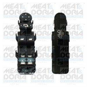 MEAT & DORIA 26456 - Car window regulator switch front L fits: CITROEN C4, C4 I 1.4-2.0D 11.04-07.11