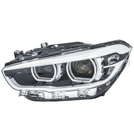 HELLA 1EX 011 929-411 - Headlamp L (LED, LED, with motor, insert colour: black, indicator colour: transparent) fits: BMW 1 (F20)
