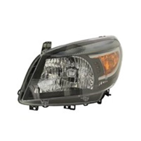 DEPO 231-1137L-LEMN2 - Headlamp L (H4, electric, without motor, insert colour: chromium-plated, indicator colour: yellow) fits: 