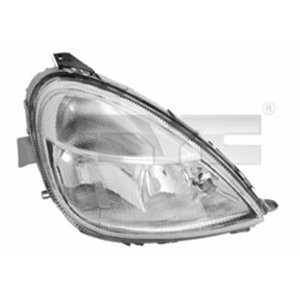 TYC 20-0015-05-2 - Headlamp R (2*H1/H7, pneumatic, insert colour: silver) fits: MERCEDES A (W168)