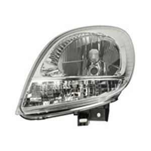 DEPO 551-1145L-LDEMC - Headlamp L (halogen, H4/PY21W/W5W, electric, without motor, insert colour: chromium-plated, indicator col