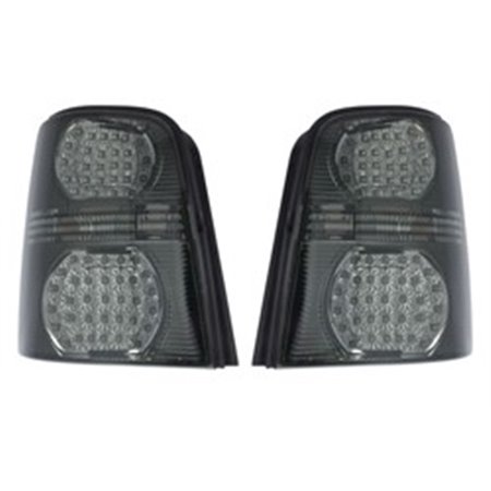 DEPO 441-1992PXUE-S - Rear lamp (LED/P21W, indicator colour smoked, glass colour grey) fits: VW TOURAN I Oversize body 01.07-05.