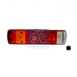 DT SPARE PARTS 2.24400 - Rear lamp R (24V, with plate lighting, reflector, side clearance, connector: AMP 7PIN Bayonet) fits: VO