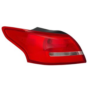 HELLA 2SD 354 828-031 - Rear lamp L (external, P21W, indicator colour white, glass colour red) fits: FORD FOCUS III Saloon 10.14