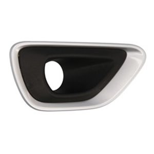 BLIC 6502-07-3206914P - Front bumper cover front R (with fog lamp holes, aluminium/black) fits: JEEP GRAND CHEROKEE IV WK2 01.13