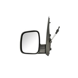BLIC 5402-04-1121641 - Side mirror L (mechanical, embossed, under-coated) fits: CITROEN NEMO; FIAT FIORINO / QUBO; PEUGEOT BIPPE