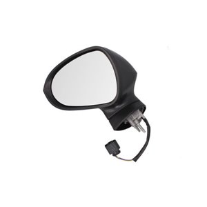 BLIC 5402-10-2002291P - Side mirror L (electric, embossed, chrome) fits: SEAT LEON 1P 03.09-09.12