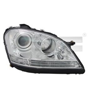 TYC 20-11422-05-2 - Headlamp L (H7/H7, electric, with motor, insert colour: chromium-plated) fits: MERCEDES M/ML-KLASA W164 07.0