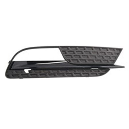 BLIC 6502-07-0038912P - Front bumper cover front R (with fog lamp holes, with parking sensor holes, black) fits: AUDI A5 8T 10.1