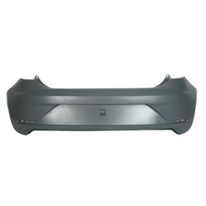 BLIC 5506-00-6614955Q - Bumper (rear, number of parking sensor holes: 4, for painting, CZ) fits: SEAT LEON 5F 01.17-12.19