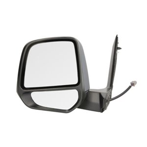 BLIC 5402-03-2001247P - Side mirror L (electric, embossed, with heating, chrome, under-coated, electrically folding) fits: FORD 