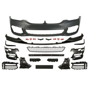 BLIC 5510-00-0068914KP - Bumper (front, with valance, M PERFORMANCE, with grilles, with fog lamp holes, for painting) fits: BMW 