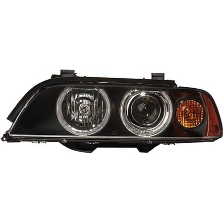 HELLA 1EL 008 052-511 - Headlamp L (halogen/xenon, D2S/H21W/H7/PY21W, electric, with motor, indicator colour: yellow) fits: BMW 