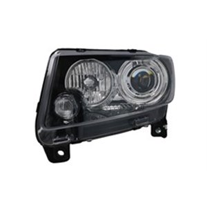 TYC 20-16656-25-9 - Headlamp L (H9, electric, with motor, insert colour: black) fits: JEEP COMPASS 03.11-11.16