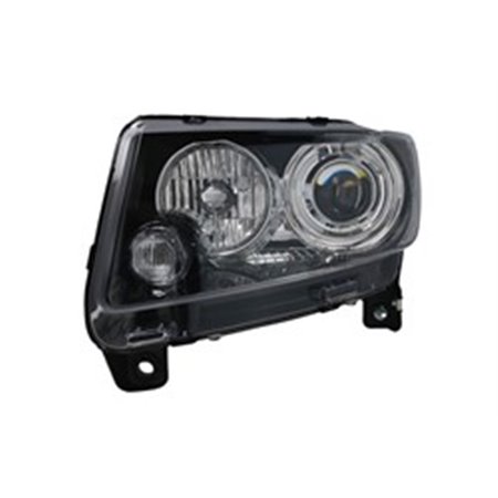 TYC 20-16656-25-9 - Headlamp L (H9, electric, with motor, insert colour: black) fits: JEEP COMPASS 03.11-11.16