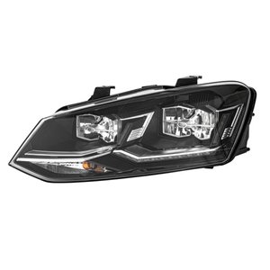 HELLA 1EA 012 034-411 - Headlamp L (LED, LED/WY21W, electric) fits: VW POLO V 6C 05.14-09.17