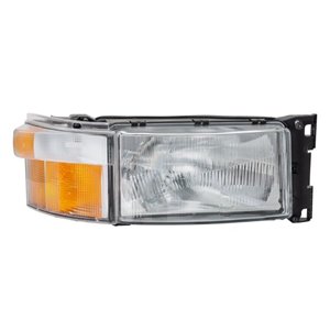 HELLA 1LG 007 150-121 - Headlamp R (H4/P21W, for left-hand traffic; RHD, insert colour: silver, indicator colour: yellow) fits: 