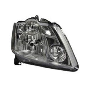 DEPO 551-1151R-LD-EM - Headlamp R (H1/H7, electric, without motor, insert colour: black/chromium-plated) fits: RENAULT MODUS Ph 