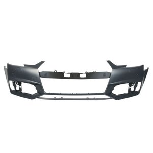 BLIC 5510-00-0030906P - Bumper (front, S-LINE, with headlamp washer holes, with parking sensor holes, for painting) fits: AUDI A