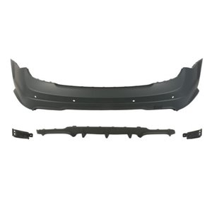 BLIC 5506-00-3518956KP - Bumper (rear, AMG STYLING, with parking sensor holes, for painting, with a cut-out for exhaust pipe: do