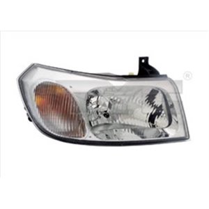 TYC 20-0065-05-2 - Headlamp R (H4, electric, without motor, insert colour: chromium-plated) fits: FORD TRANSIT V 01.00-05.06