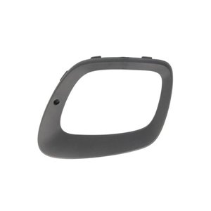 BLIC 6502-07-3266919PP - Front bumper cover front R (with fog lamp holes, with daytime running lights holes, plastic, black) fit