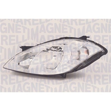 MAGNETI MARELLI 710301241203 - Headlamp L (halogen, H7/H7/PY21W/W5W, electric, with motor, insert colour: chromium-plated) fits: