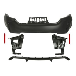 BLIC 5506-00-0069950KP - Bumper (rear, M-PAKIET, for painting, with a cut-out for exhaust pipe: double; two) fits: BMW 2 F22, F2