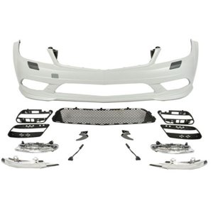 BLIC 5510-00-3518905KP - Bumper (front, with DRL LED, AMG, with grilles, with headlamp washer holes, for painting) fits: MERCEDE