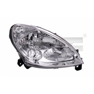 TYC 20-6258-25-2 - Headlamp L (H1/H7, electric, with motor, insert colour: chromium-plated) fits: CITROEN XSARA