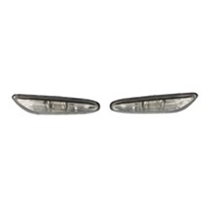 DEPO 444-1414P-UEVS - Indicator lamp front L (grey) fits: BMW 5 E60, E61 07.03-02.07