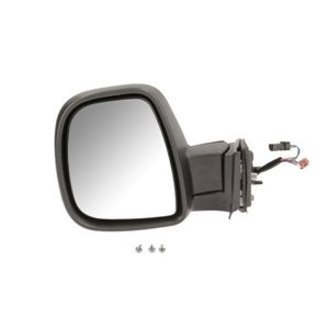 BLIC 5402-04-9212985P - Side mirror L (electric, embossed, with heating, electrically folding) fits: CITROEN BERLINGO II; PEUGEO