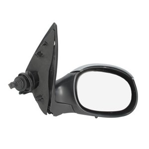 BLIC 5402-04-1121532P - Side mirror R (mechanical, embossed, with heating, under-coated, with temperature sensor) fits: PEUGEOT 