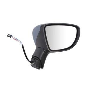 BLIC 5402-09-2002104P - Side mirror R (electric, embossed, with heating, chrome, with temperature sensor) fits: RENAULT CAPTUR 0