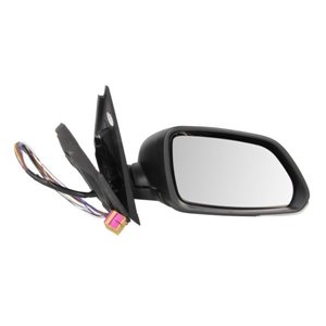 BLIC 5402-01-2002714P - Side mirror R (electric, embossed, with heating, chrome, electrically folding) fits: VW POLO IV 9N3 04.0
