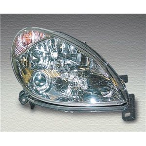 MAGNETI MARELLI 712428901129 - Headlamp L (halogen, H1/H7/PY21W/W5W, electric, with motor, insert colour: chromium-plated) fits: