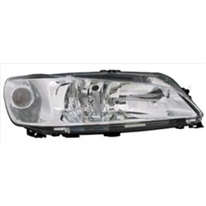 TYC 20-6182-05-2 - Headlamp L (H7/H7, electric, without motor, insert colour: chromium-plated) fits: PEUGEOT 306