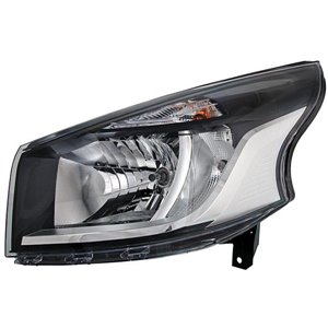 HELLA 1EE 011 410-421 - Headlamp R (halogen, H4/PY21W/W21, electric, with motor) fits: RENAULT TRAFIC III 08.14-06.19
