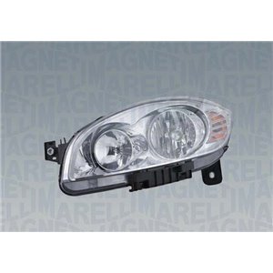 MAGNETI MARELLI 712452201110 - Headlamp R (halogen, H1/H7/PY21W/W5W, electric, with motor, insert colour: chromium-plated) fits: