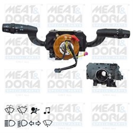 MEAT & DORIA 23793 - Combined switch under the steering wheel (indicators lights radio control wipers) fits: FIAT DUCATO 07.0