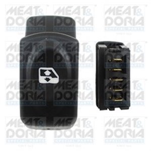MEAT & DORIA 26098 - Car window regulator switch front L/R fits: RENAULT CLIO II, KANGOO, KANGOO EXPRESS 1.4/1.6 08.97-
