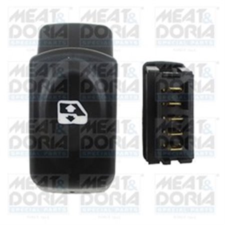 MEAT & DORIA 26098 - Car window regulator switch front L/R fits: RENAULT CLIO II, KANGOO, KANGOO EXPRESS 1.4/1.6 08.97-