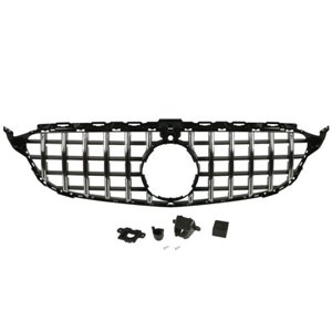 BLIC 6502-07-3521991KP - Front grille (AMG STYLING, with strip, black/chrome) fits: MERCEDES C-KLASA W205 12.13-12.18