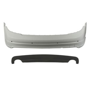 BLIC 5506-00-3518955KP - Bumper (rear, AMG, with parking sensor holes, for painting, with a cut-out for exhaust pipe: two) fits: