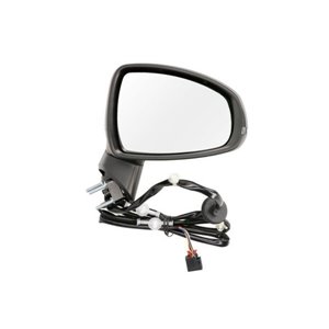BLIC 5402-25-044365P - Side mirror L (electric, embossed, with heating, under-coated) fits: AUDI A1 8X 05.10-12.14